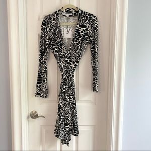 COPY - Diane von Furstenberg Animal Print Wrap Dr…